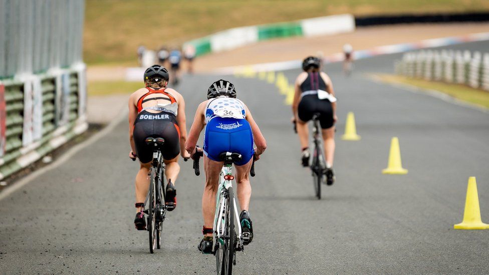 Cyclists at Mallory Park