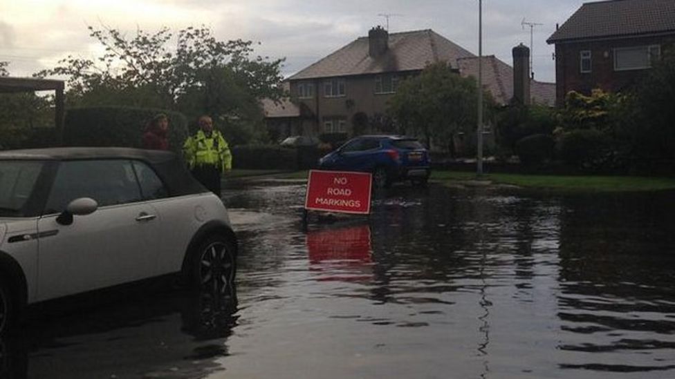 Wirral flooding Homes evacuated as water levels rise BBC News