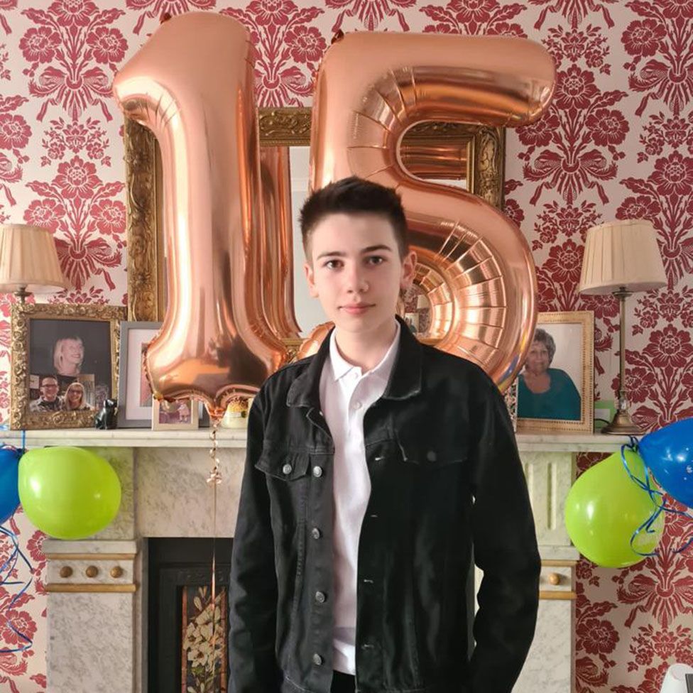 Stefan on his 15th birthday