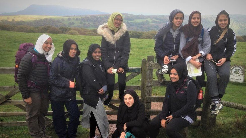 The girls in the Black Mountains