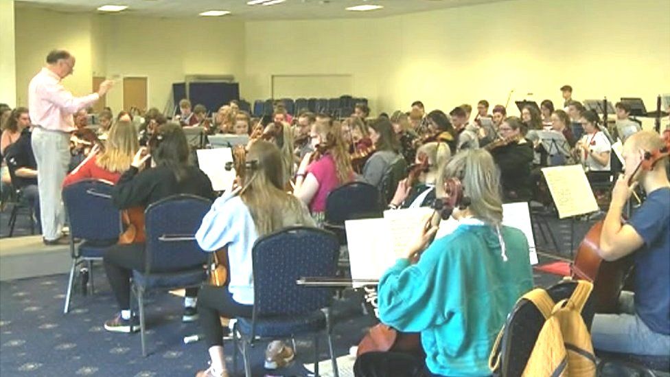 Lincolnshire Youth Orchestra rehearsal
