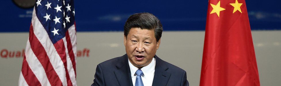 Xi Jinping is on a state visit in the US