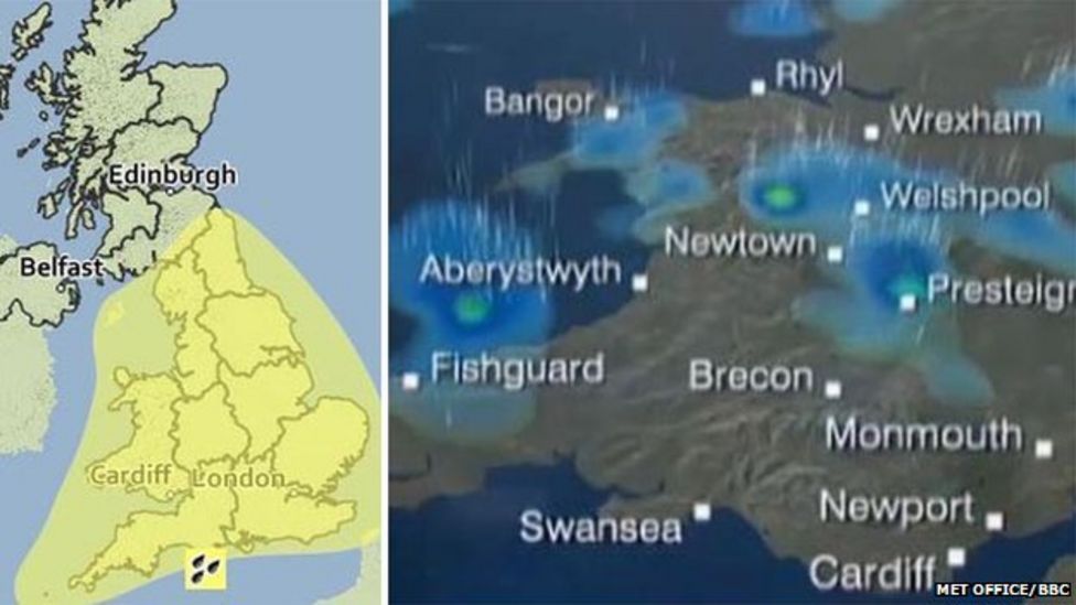 Warnings Of Thunderstorms And Heavy Rain Across Wales - BBC News