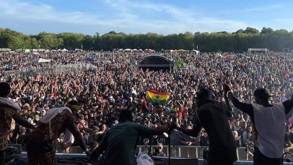 A picture of the crowd at Africa Oye