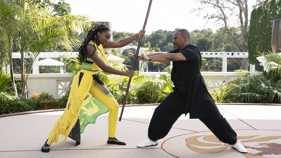 Kiki Layne and Eddie Murphy