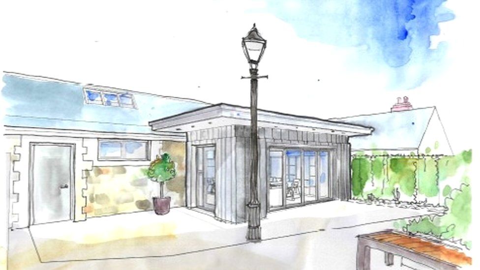Artist impression of a new older people's centre in Llandaff, Cardiff