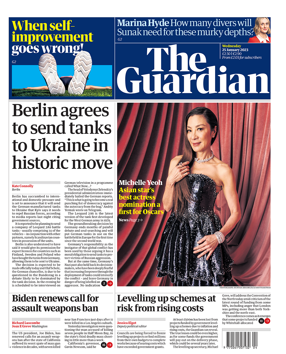 'Berlin To Send Tanks' And 'Hunt Rules Out Tax Cuts' - BBC News