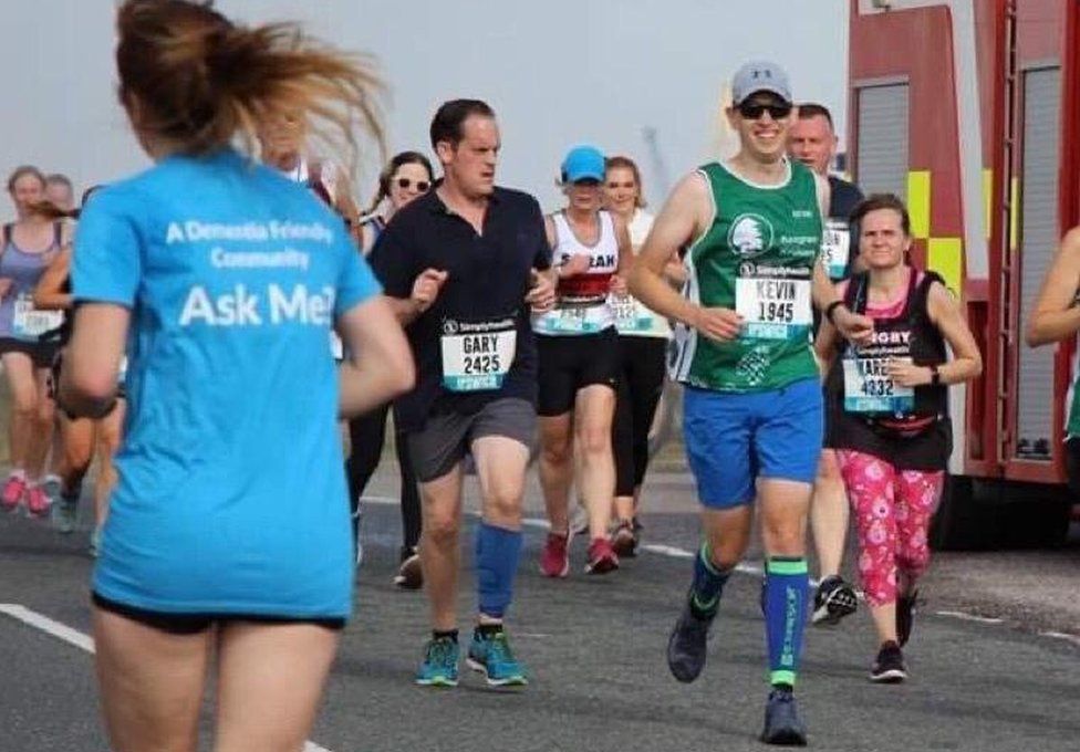 Kevin Ward taking part in the Great East Run in 2019