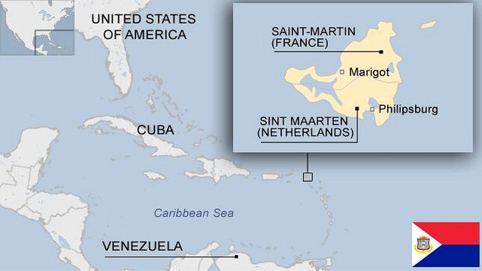 map of Sint Maarten