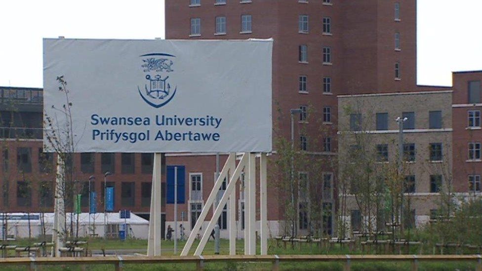 Swansea University sign
