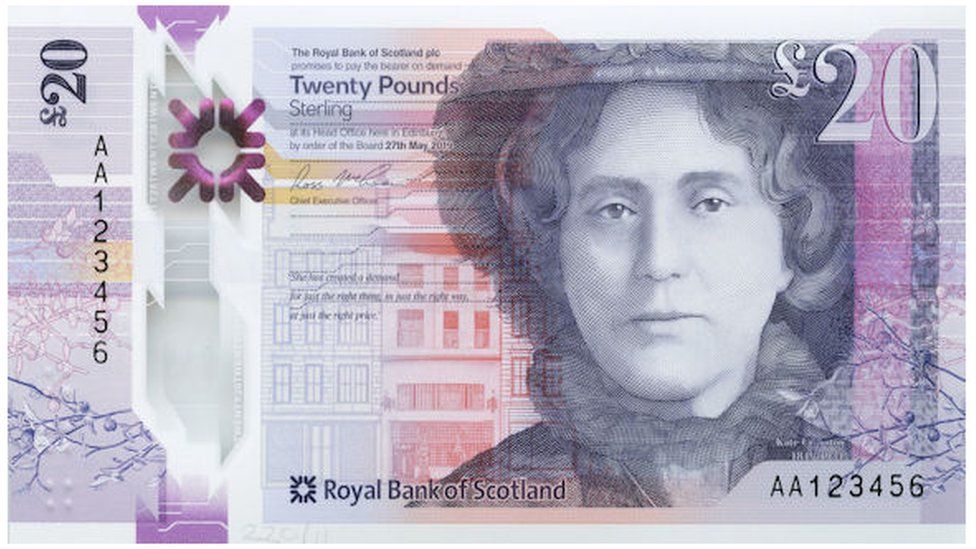 RBS £20 note polymer