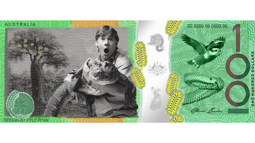 Currency with Steve Irwin on it