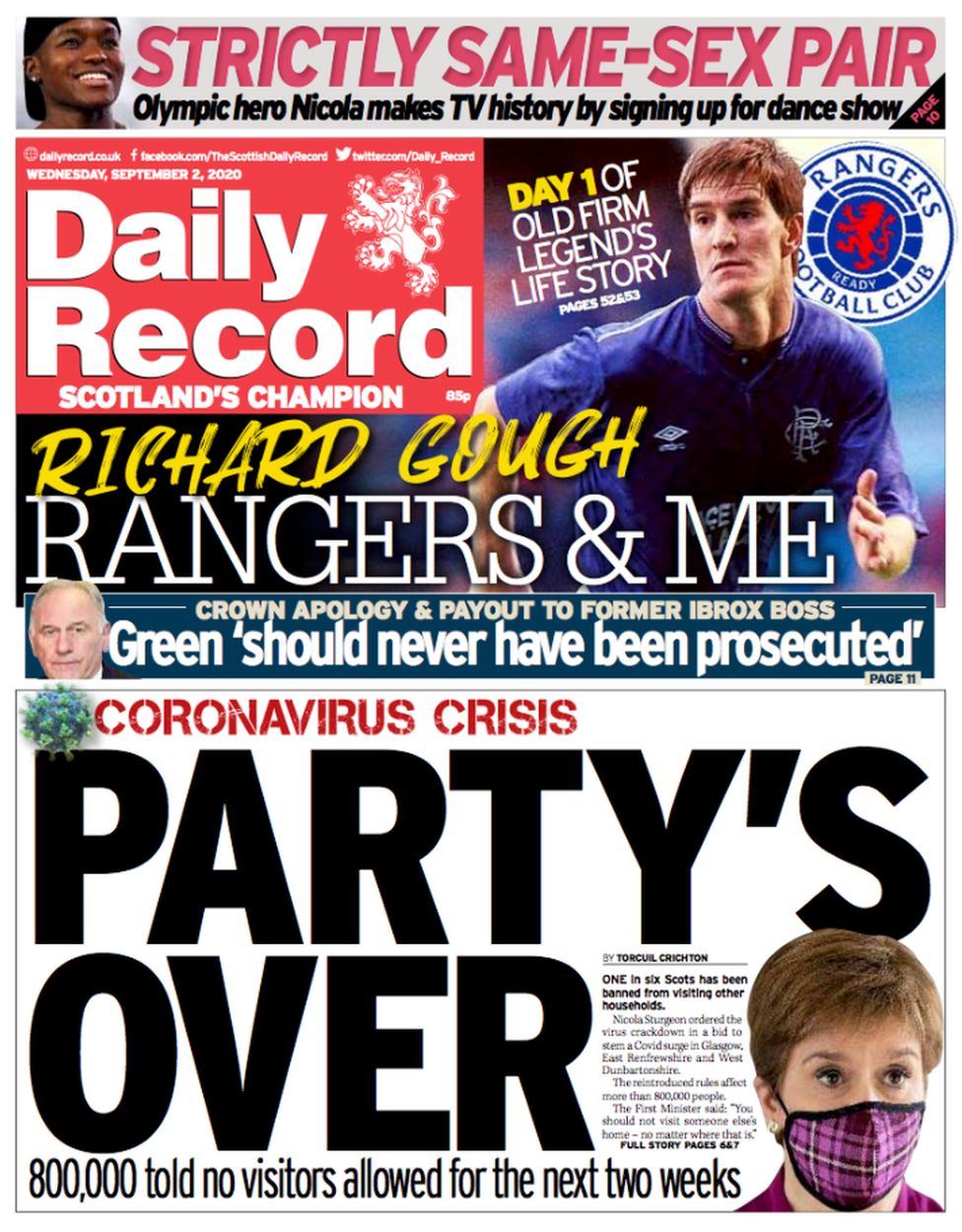 Scotland's papers Lockdown tightens for 800,000 Scots BBC News