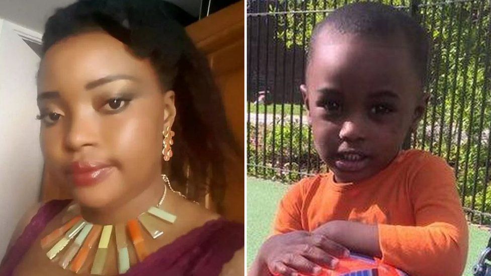 Zainab Deen and her two-year-old son Jeremiah were found on the 14th floor