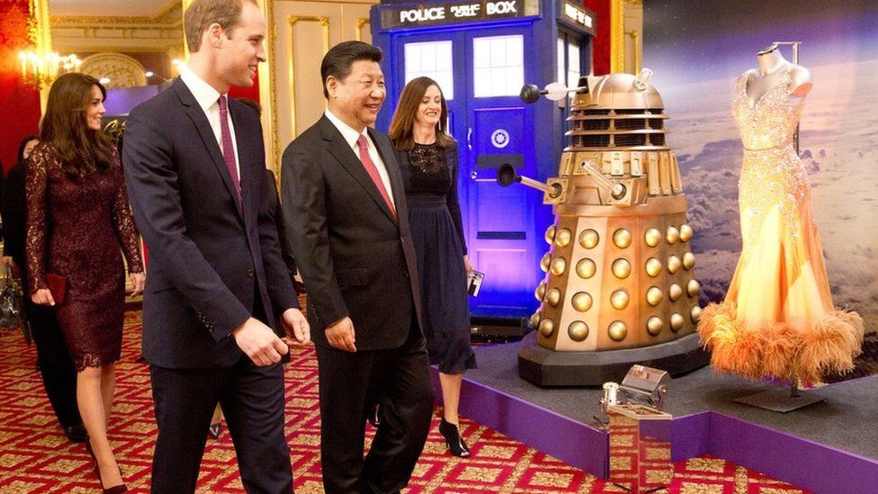 Duke and Duchcess of Cambridge with President Xi