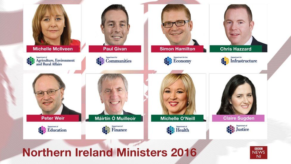 All of the executive ministers have now been announced
