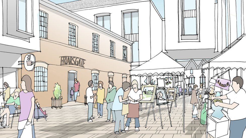 Winchester 'surprising spaces' redevelopment launched BBC News