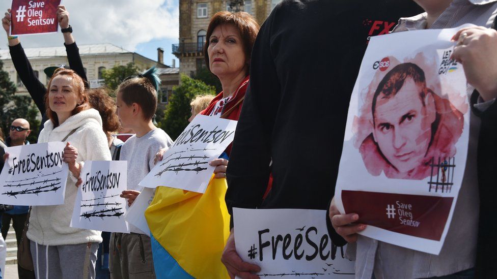 Kiev rally for Sentsov, 1 Jul 18
