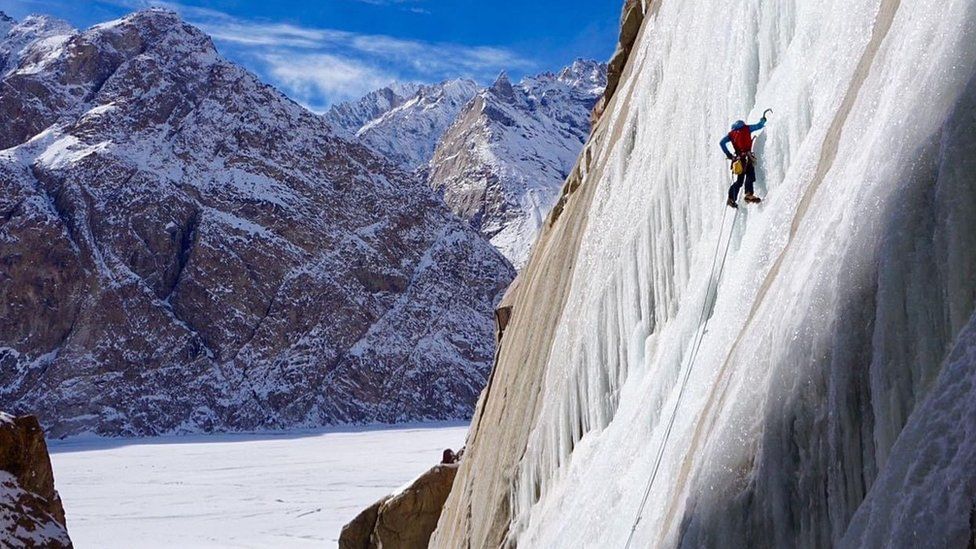 Ice climbing