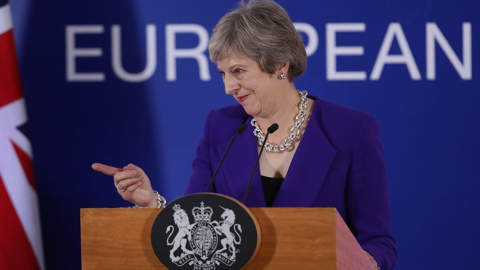 Theresa May at the October EU summit
