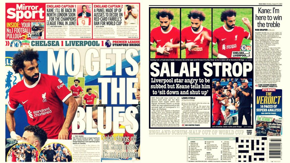 Liverpool: Mohamed Salah Is Focus Of Newspapers - BBC Sport