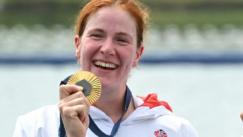 Georgie Brayshaw, whose rowing team won gold in Paris