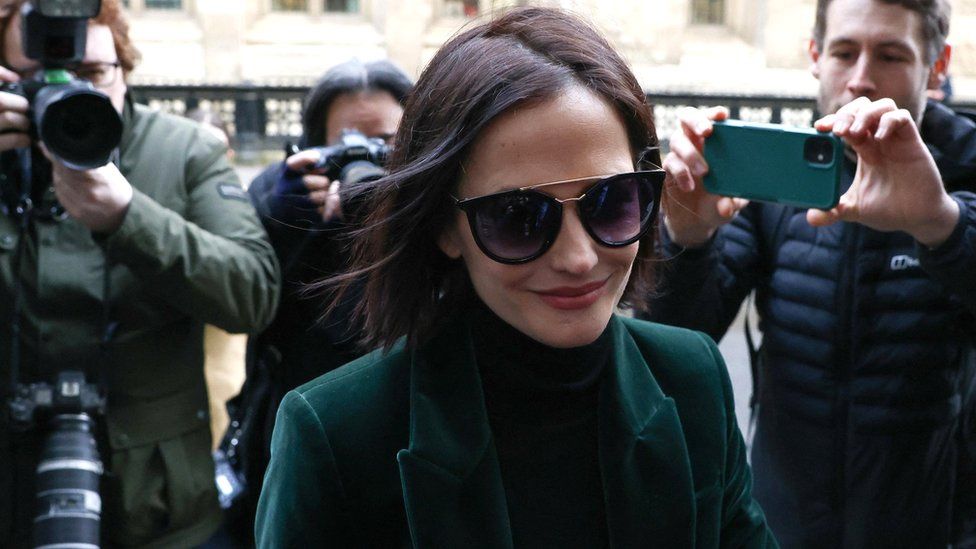 L'actrice française Eva Green arrive au palais de justice The Rolls Building à Londres, Grande-Bretagne, le 30 janvier 2023