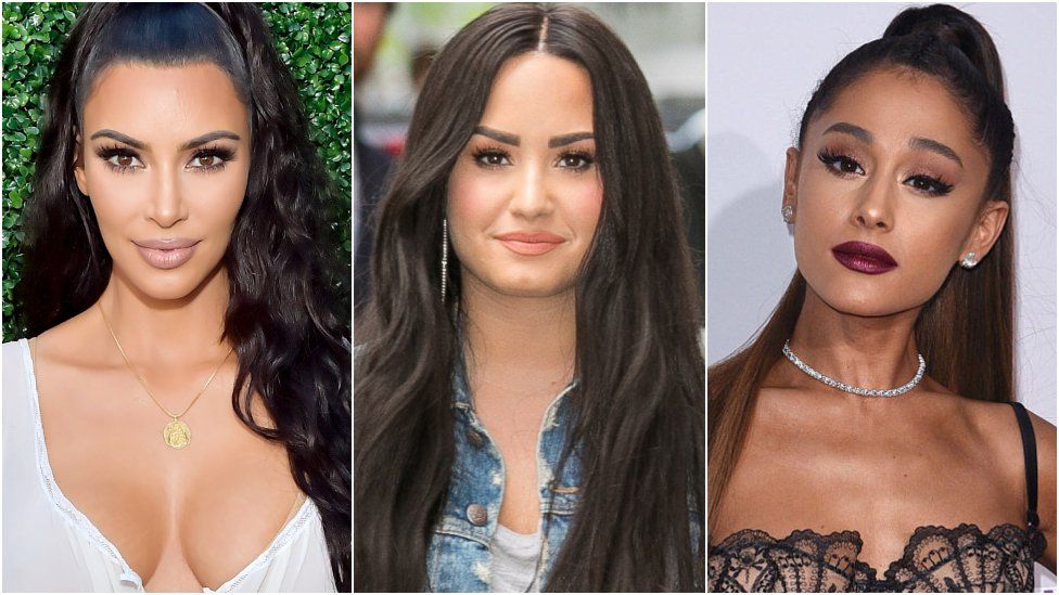 Kim Kardashian West, Ariana Grande, Demi Lovato