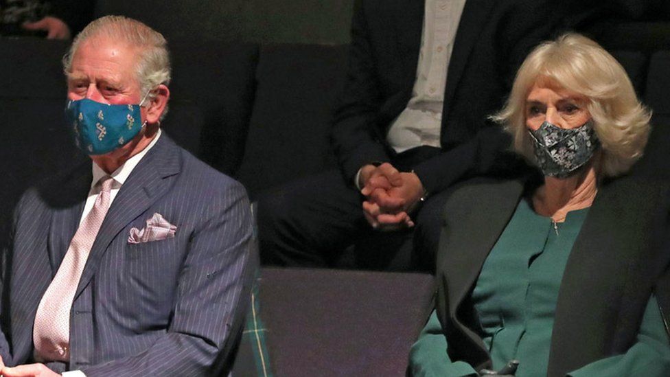 The Prince of Wales and Duchess of Cornwall at the Soho Theatre