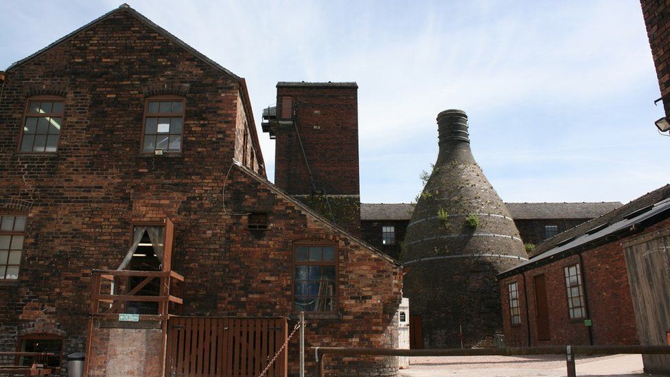 The courtyard at Middleport Pottery
