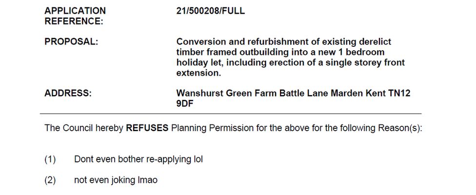 This application from Maidstone council in relation to Marden