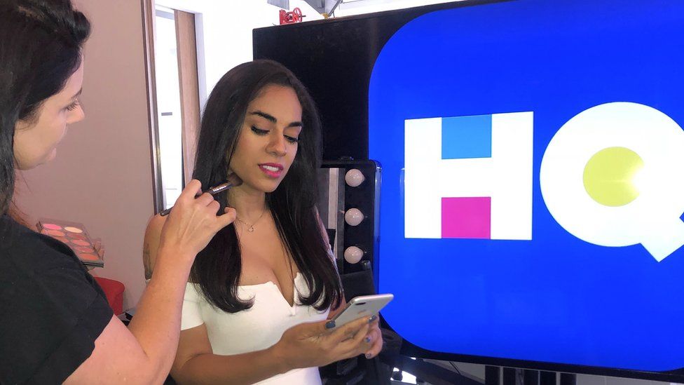 Sharon Carpenter in hair and make up before HQ