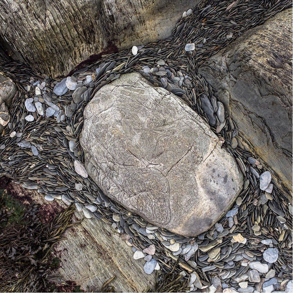 Stones on a beach in Devon