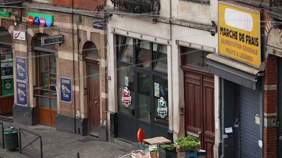 Outside the café