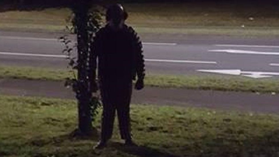 This character was spotted in the dark along Epinal Way in Loughborough