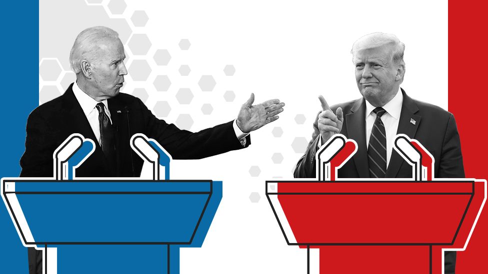 Promo image showing Joe Biden and Donald Trump