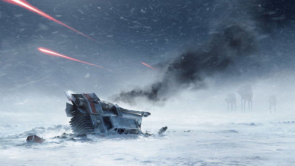 A smouldering downed craft