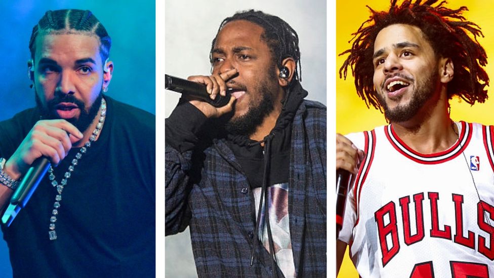 Drake, Kendrick Lamar and J Cole