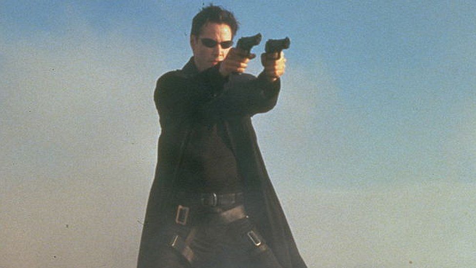 Keanu Reeves in the Matrix