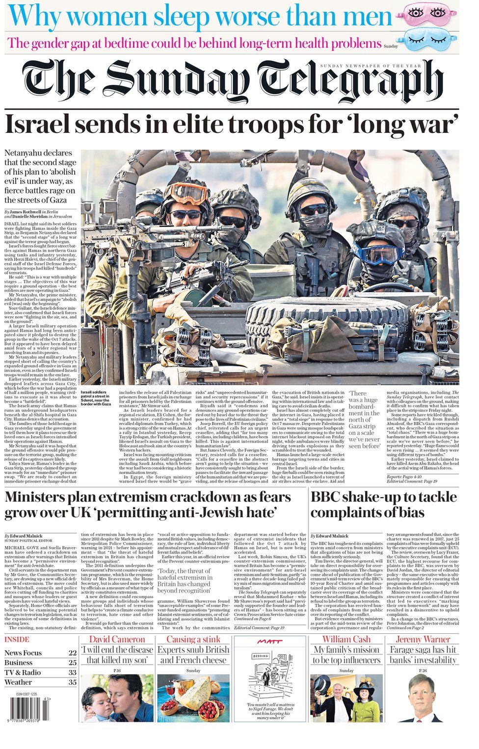 The Sunday Telegraph 29 tetor 2023