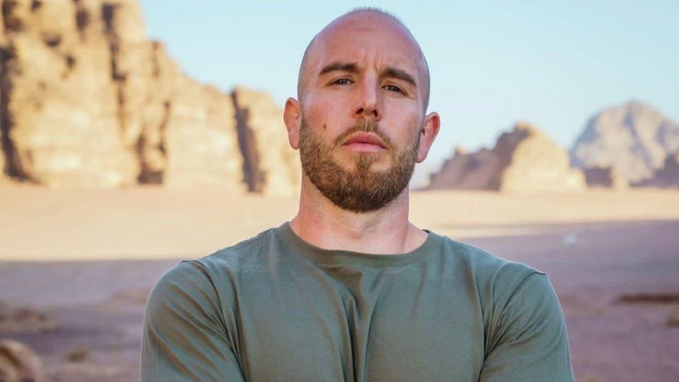 James Stammers in the Jordanian desert in his SAS: Who Dares Wins camo outfit
