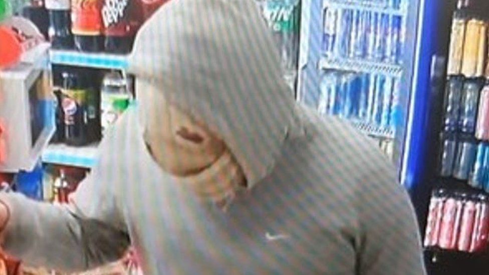 CCTV image of the robbery suspect