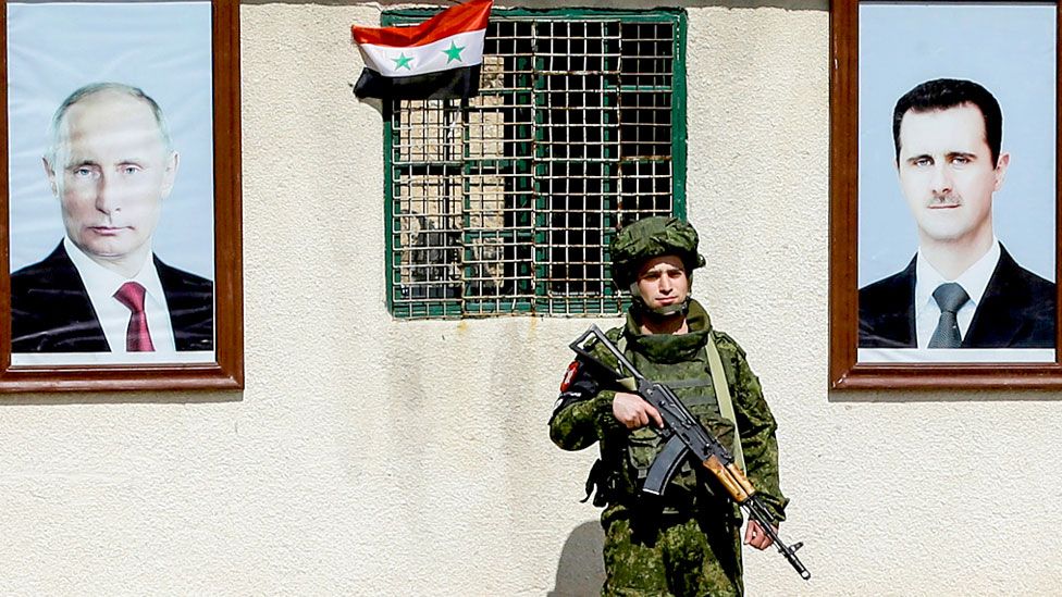A member of the Russian military police in Syria, March 2018