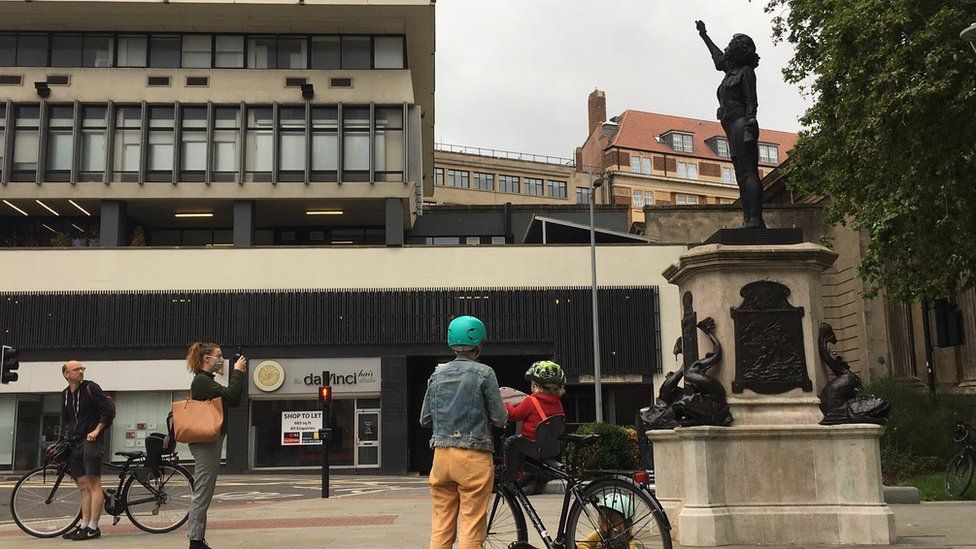 Jen Reid Statue Removal To Be Paid For By Artist Bbc News