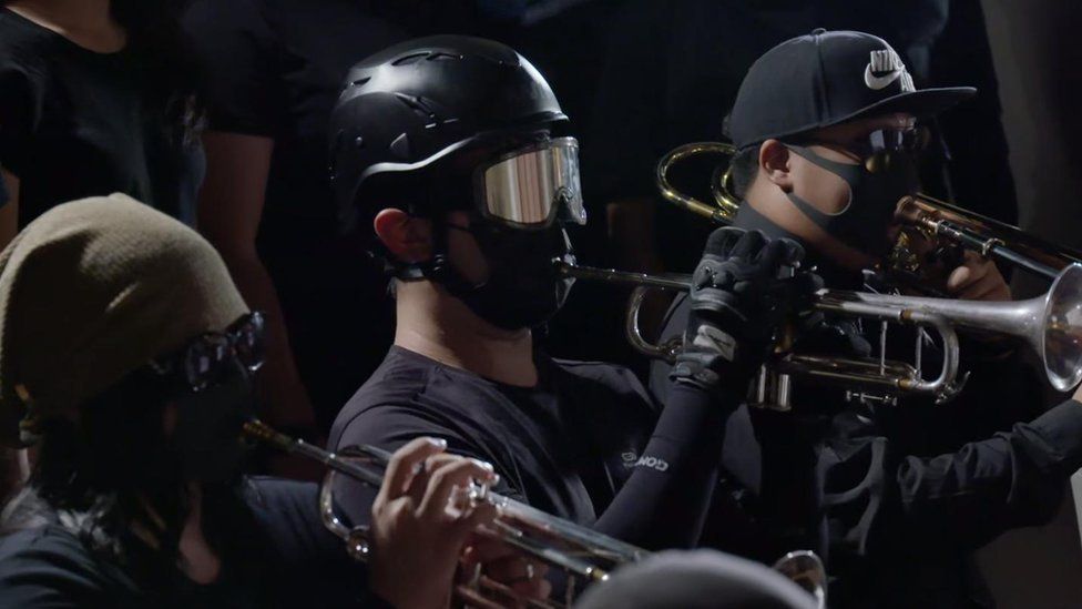 The 'Black Blorchestra' performs in Hong Kong