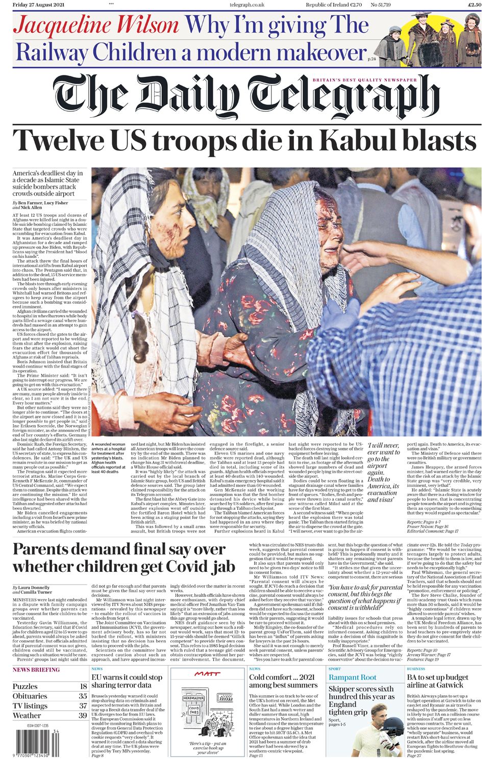 Daily Telegraph - 27/08/21