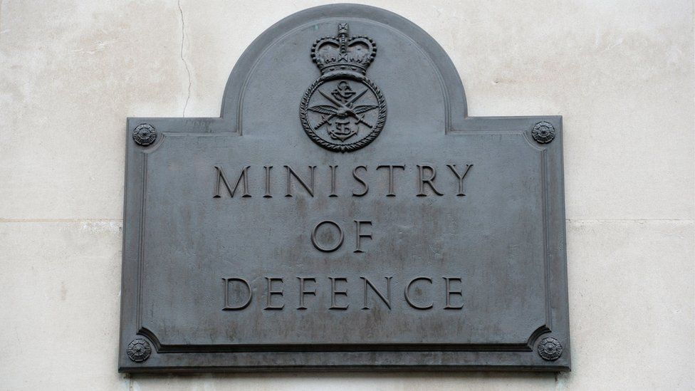Sign at Ministry of Defence