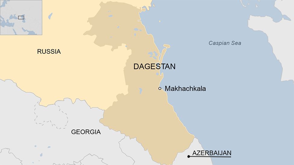 map of Dagestan