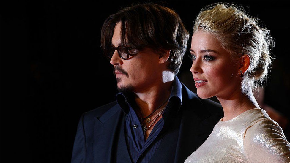 Amber Heard and Johnny Depp promoting The Rum Diary