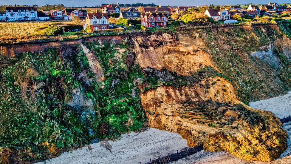 Cliff fall at Mundesley